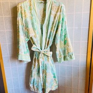 100% cotton blue GAP BODY bathrobe, Size S / P
